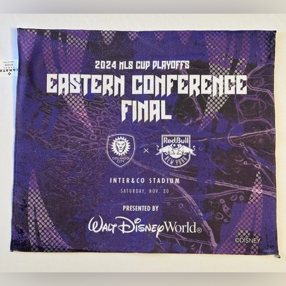 Limited Disney Orlando City Game Towel Conference Final Redbull MLS Cup 2024 - Picture 1 of 5